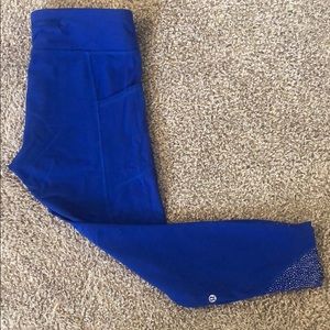 Lululemon Tight stuff Tight II - blue leggings